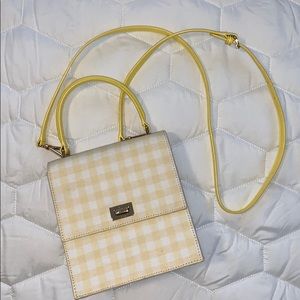 NEELY & CHLOE Burch yellow gingham lady bag
